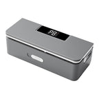GoodFound Rechargeable Mini Bag Sealer in grey, digital display showing heat level 8