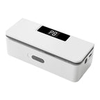 GoodFound Rechargeable Mini Bag Sealer in white, digital display showing heat level 8